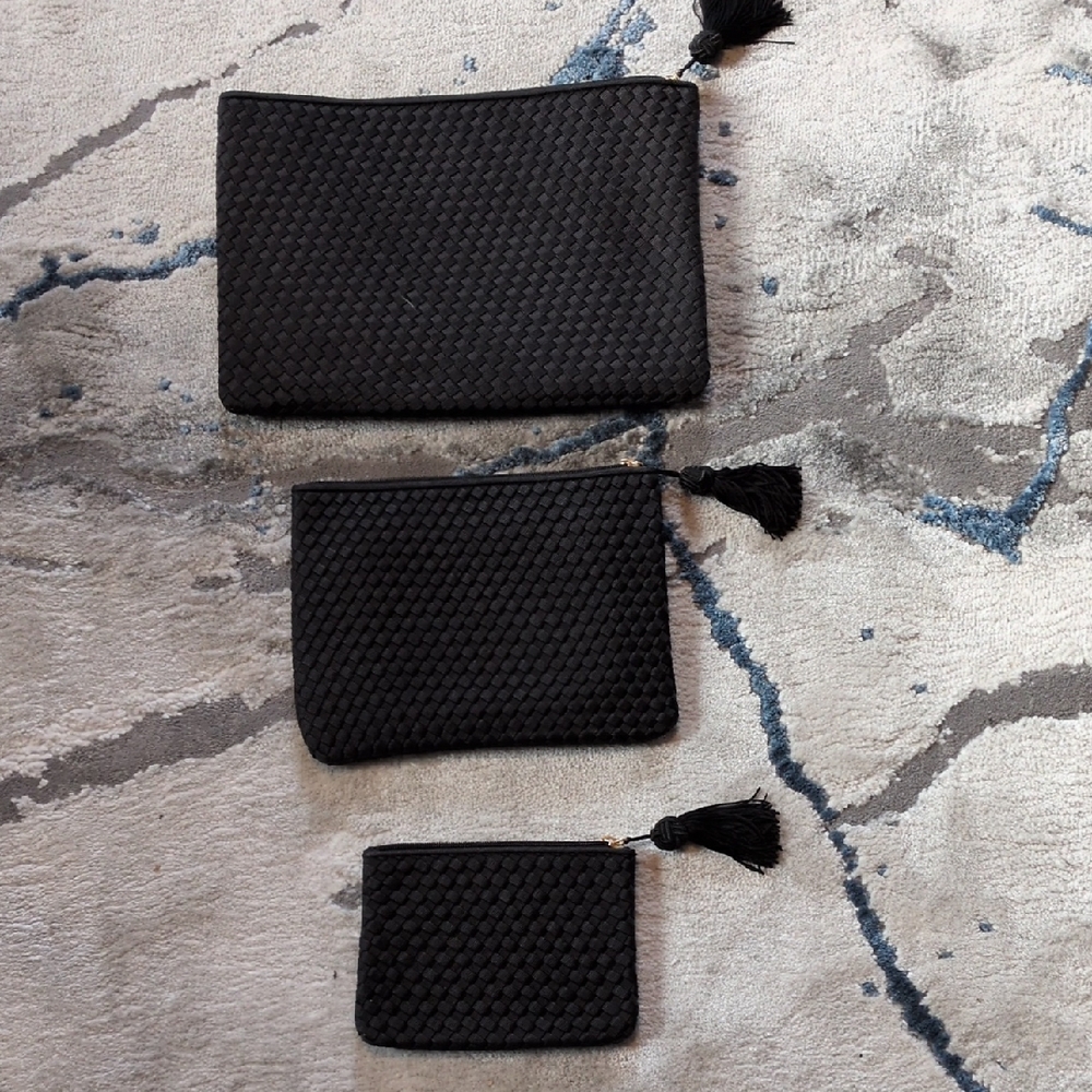 Elegant Black Clutch Set